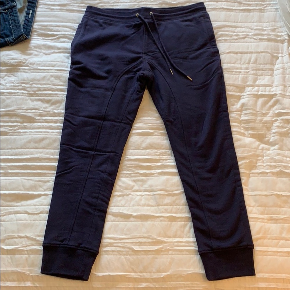 Aime Leon Dore luxury joggers blue w/gold trim